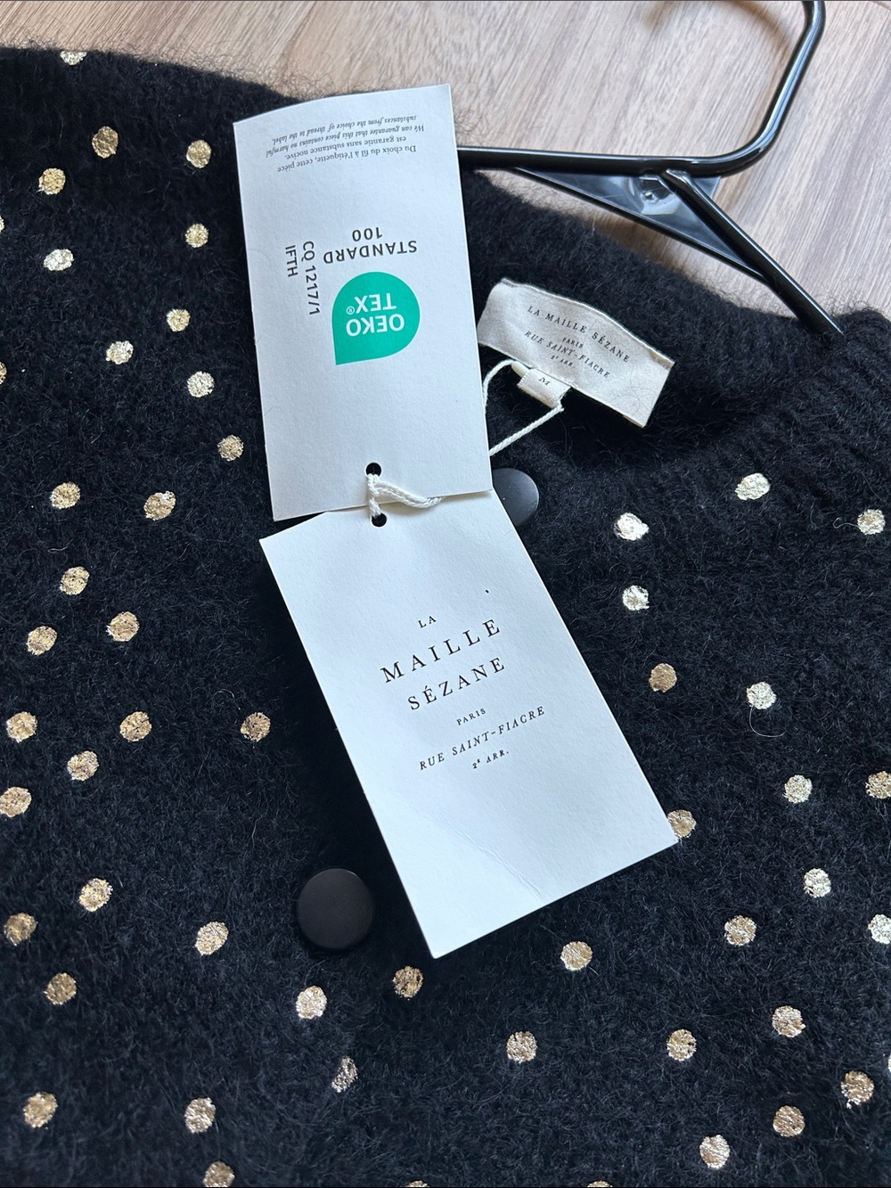 NWT Sezane Gilet Talitha Cardigan Sweater - Picture 6 of 10